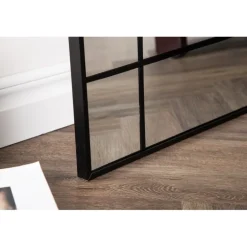 Lake New Yorker spejl - 193x67cm - Sort