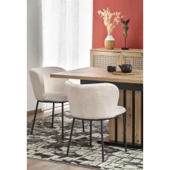 LAMELLO Spisebord med udtræk, håndværkseg / Sort