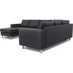 Laura hjørnesofa m. chaiselong venstrevendt - Koksgrå Inari 95