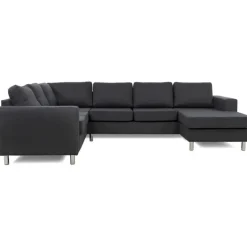 Laura hjørnesofa m. chaiselong højrevendt - Koksgrå Inari 95