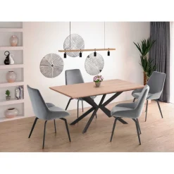 LEGARTO bord Naturlig eg/Sort