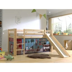 Legeforhæng til halvhøj seng – Pet Shop, blå (PINO/SCOTT)