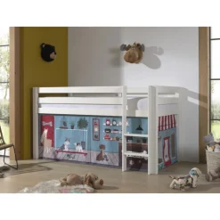 Legeforhæng til halvhøj seng – Pet Shop, blå (PINO/SCOTT)