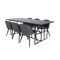 Leif Spisebordssæt - Sort og Grå