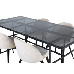 Leif t Spisebordssæt - Beige og Sort