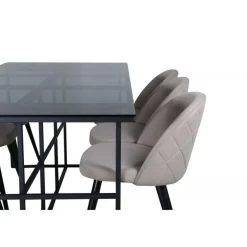 Leif t Spisebordssæt - Beige og Sort