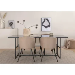 Leif t Spisebordssæt - Beige og Sort