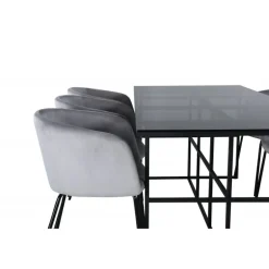 Leif t Spisebordssæt - Sort og Grå