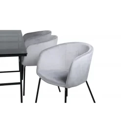 Leif t Spisebordssæt - Sort og Grå