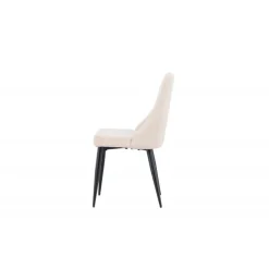 Leone Spisebordsstol - Beige Fløjl