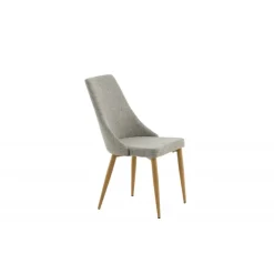 Leone Spisebordsstol - Lysegrå og Natur