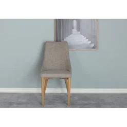 Leone Spisebordsstol - Lysegrå og Natur