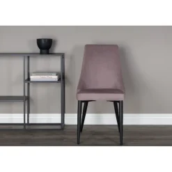 Leone Spisestol - Gammelrosa Fløjl