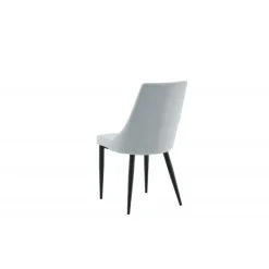 Leone Spisestol - Lysegrå Fløjl