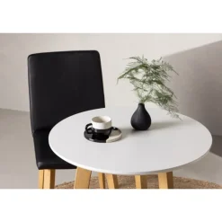 Leonora Rundt spisebord - Hvid