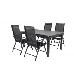 Levels e Loungesæt - Havemøbelsæt - Sort,Grå