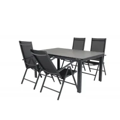 Levels e Loungesæt - Havemøbelsæt - Sort,Grå