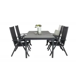 Levels e Loungesæt - Havemøbelsæt - Sort,Grå