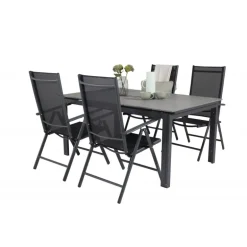 Levels e Loungesæt - Havemøbelsæt - Sort,Grå