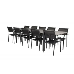 Levels e Loungesæt - Havemøbelsæt - Sort,Grå