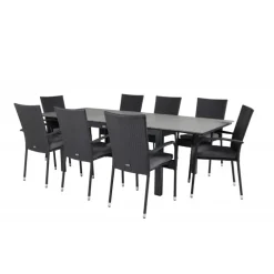 Levels e Loungesæt - Havemøbelsæt - Sort,Grå