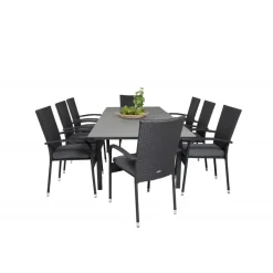 Levels e Loungesæt - Havemøbelsæt - Sort,Grå