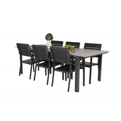 Levels Loungesæt - Havemøbelsæt - Sort,Grå