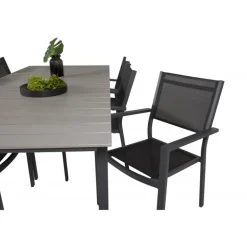 Levels Loungesæt - Havemøbelsæt - Sort,Mørkegrå