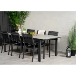 Levels Loungesæt - Havemøbelsæt - Sort,Mørkegrå