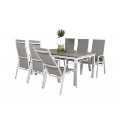 Levels Loungesæt - Havemøbelsæt - Grå,Hvid