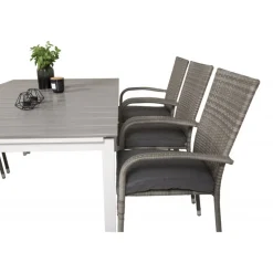 Levels Loungesæt - Havemøbelsæt - Grå,Hvid