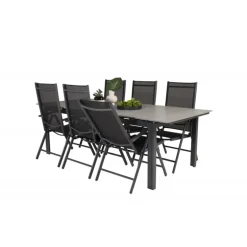 Levels t Loungesæt - Havemøbelsæt - Sort,Grå