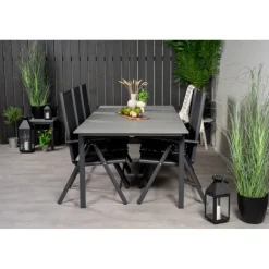 Levels t Loungesæt - Havemøbelsæt - Sort,Grå