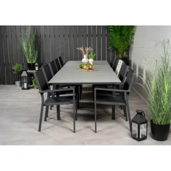 Levels t Loungesæt - Havemøbelsæt - Sort,Mørkegrå