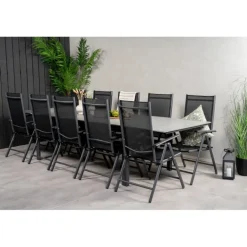 Levels t Loungesæt - Havemøbelsæt - Sort,Grå