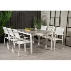 Levels t Loungesæt - Havemøbelsæt - Grå,Hvid