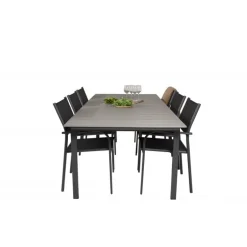 Levels t Loungesæt - Havemøbelsæt - Sort,Grå