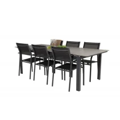 Levels t Loungesæt - Havemøbelsæt - Sort,Grå