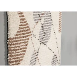 Liam Vægmatte - Brun, Grå og Ivory