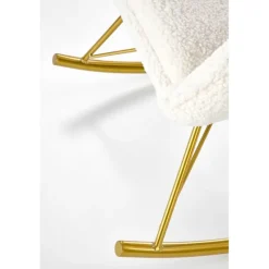 LIBERTO fritidslænestol Creme/guld