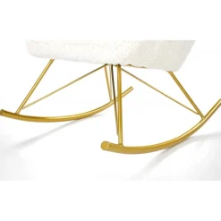 LIBERTO fritidslænestol Creme/guld