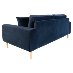 Lido 2,5 Personers Sofa - Sofa i mørkeblåt velour