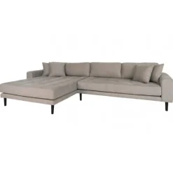 Lido - Venstrevendt Chaiselongsofa - Beige stof
