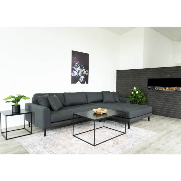 Lido sofaben 16,50cm - Sort træ