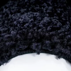 Life Rund Shaggy tæppe Ramme - Blå