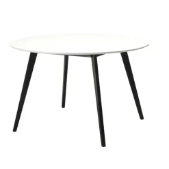 Life Rundt spisebord hvid/sort Ø120 cm OUTLET