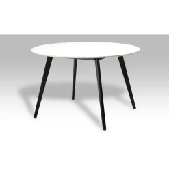 Life Rundt spisebord hvid/sort Ø120 cm OUTLET