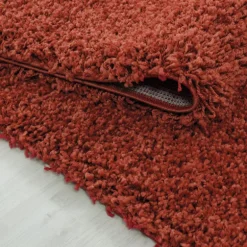 Life Shaggy tæppe Ensfarvet - Terra