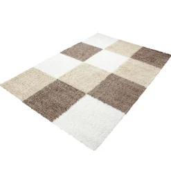 Life Shaggy tæppe Ternet - Mokka