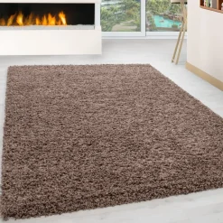 Life Shaggy Tæppeløber Ensfarvet - Mokka